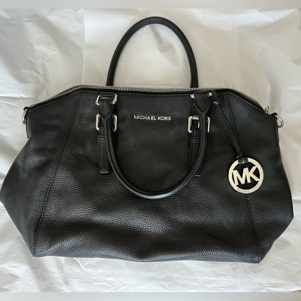 Michael Kors Medium Black Leather Purse